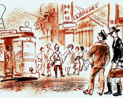 Пятигорский трамвай в литературе и книжной иллюстрации